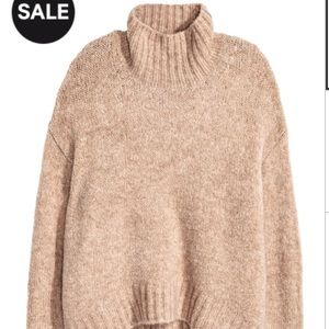 A long sleeved warm cotton turtleneck sweater